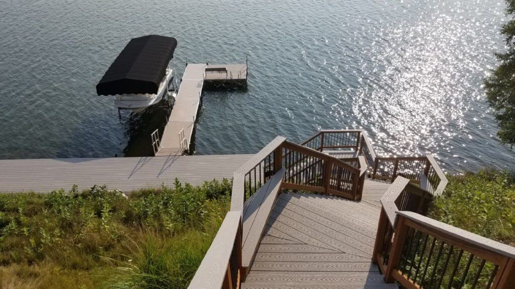 Deck on water Deck on water